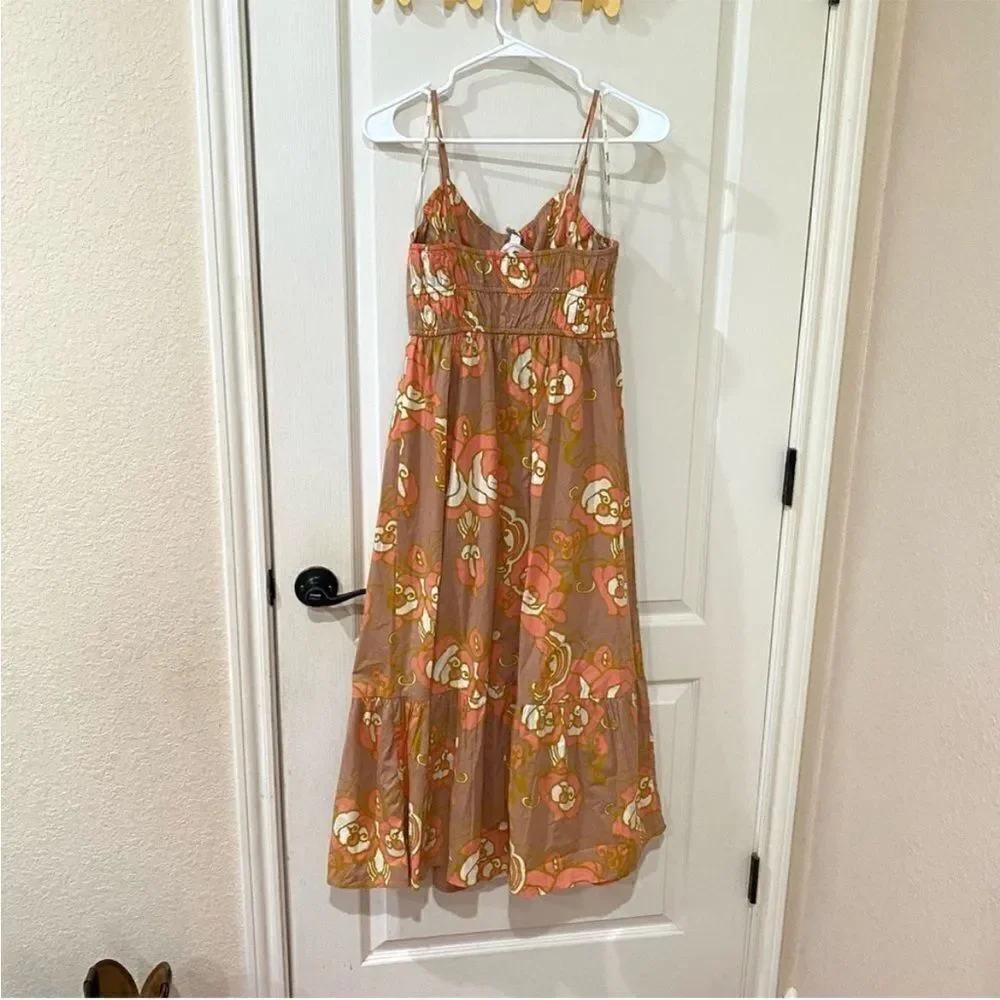NWT Cleobella MIDI floral dress size small organic cotton